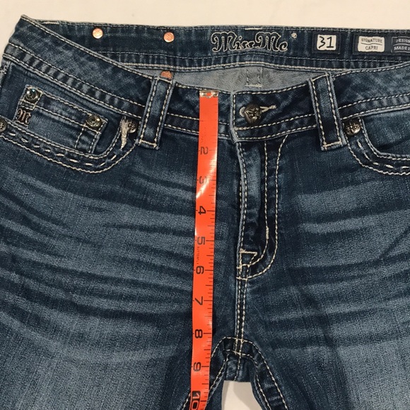 Miss Me Signature Capri Cropped Jeans Size 31 - Picture 15 of 16